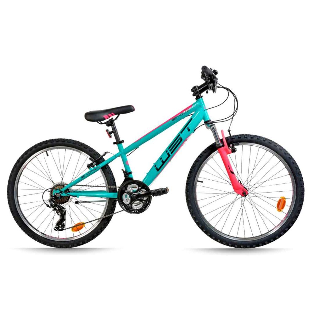 Bicicleta Infantil 24 Pulgadas WST Sniper 21v. Turquesa