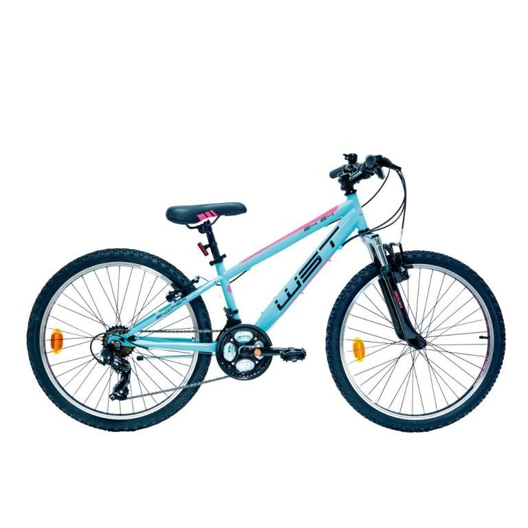 Bicicleta Infantil 24 Pulgadas WST Sniper 21v. Turquesa