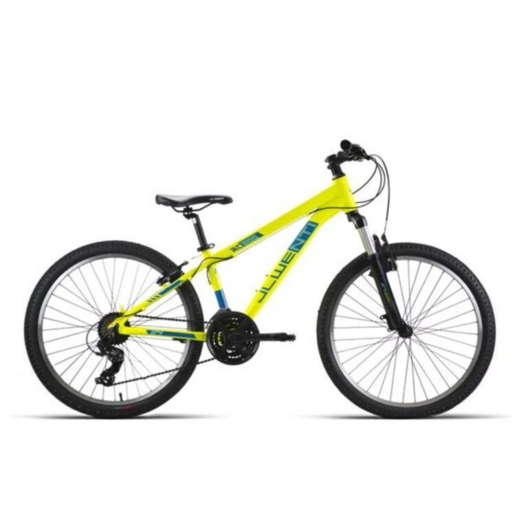Bicicleta Infantil JL Wenti 26 pulgadas Aluminio Shimano Suspensión Amarillo 21 Vel.