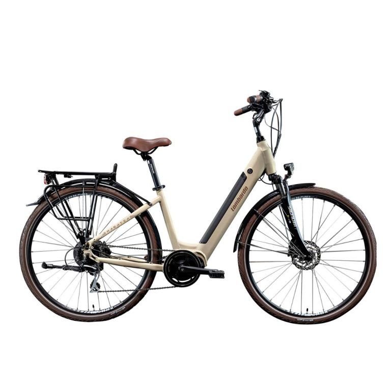 Bicicleta Eléctrica Lombardo Maratea 28 Pulgadas Crema