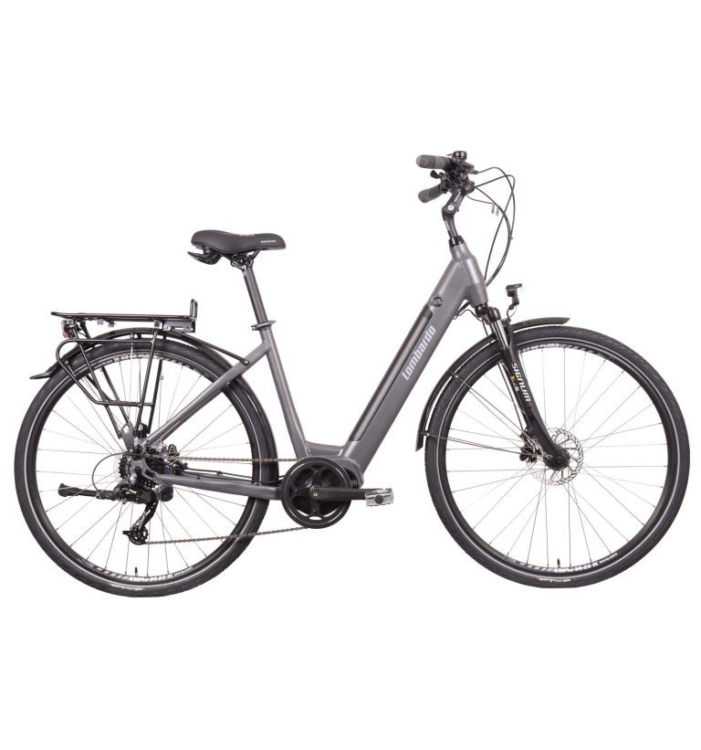Bicicleta Eléctrica Lombardo Maratea 28 Pulgadas Titanio