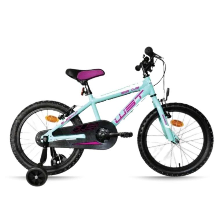 Bicicleta Infantil WST 18 Pulgadas Turquesa