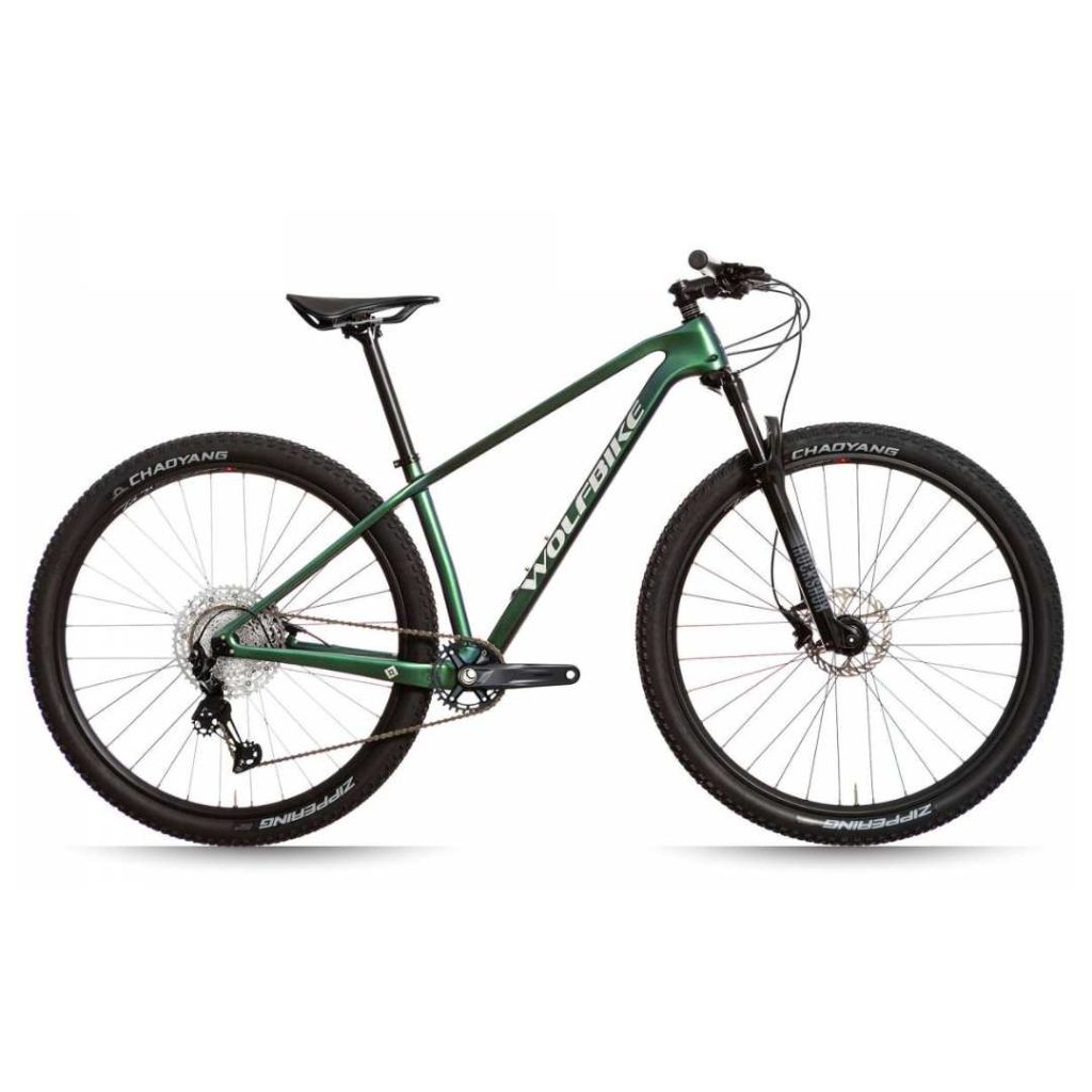 Bicicleta Wolfbike Saturnus 29" Deore 1x12v Rock Shox Judy Camaleón
