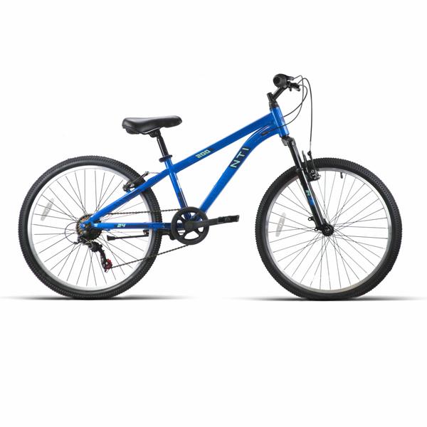 Bicicleta JL Wenti 24 Pulgadas Azul Con Suspensión 7 Vel.